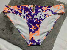 Image of L'Agent by Agent Provocateur Hailie Bikini Bottom Multicolour Purple/Orange UK10