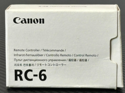 Canon Wireless Remote Control RC-6 with Shutter Release Black
