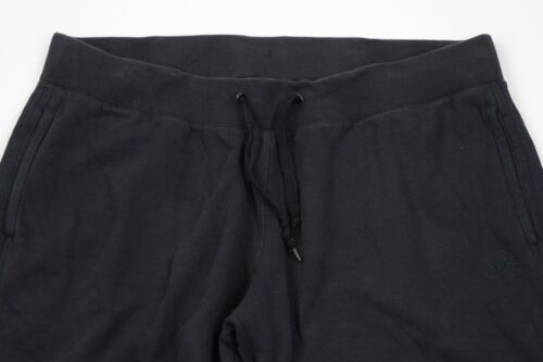 Vintage Adidas Womens Size XL Faded Spell Out Striped Wide Leg Sweatpants Black - Picture 2 of 12