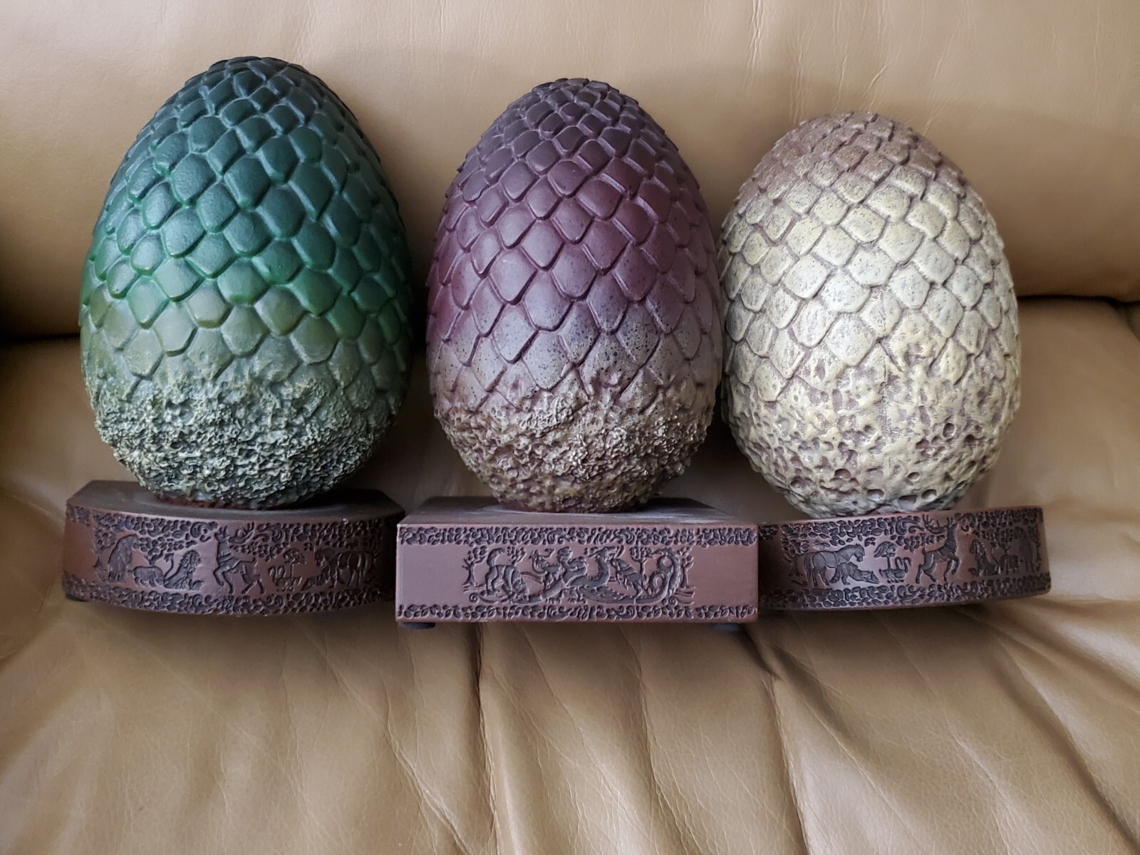 HBO Game of Thrones DRAGON EGG EGGS Bookends Dark Horse Comics EUC