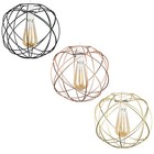 Geometric Globe Lampshade Metal Pendant Ceiling Light Shade LED Vintage Bulb