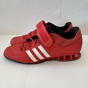 Adidas Adipower Red US 12.5 Weightlifting Shoes Torsion System Used | eBay