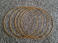 Metal 10" Wreath Hoop Ring. Gold Color. 5 Pcs. For Wreath  Macrame.