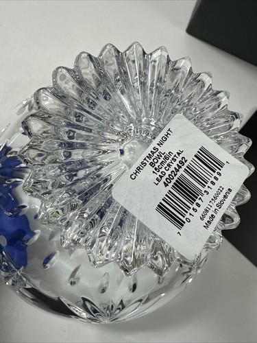 Waterford Crystal Christmas Night Bowl 6 in Slovenia 40024492 NEW Beautiful - Picture 5 of 15