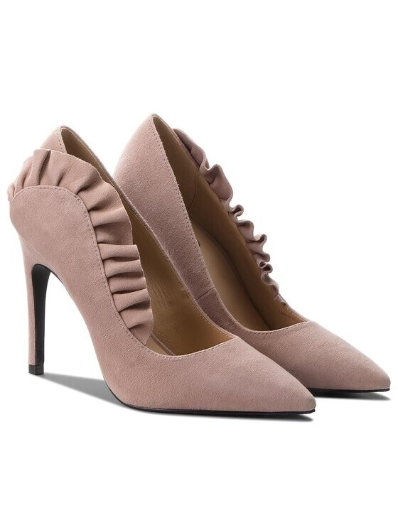 LIU JO Suede Leather Scarpe Lola Stiletto Antique Rose US7 UK4 EU37 RRP€255 BNIB