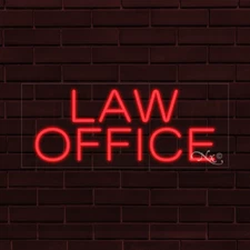 BRAND NEW "LAW OFFICE" 30x12X1 INCH LED FLEX INDOOR SIGN 30085
