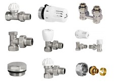 Heizkörper Ventil Thermostatventil Hahnblock Schnellentlüfter Eurokonus Rücklauf