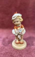 Pre Owned Memories Of Yesterday I  m The Girl For You Girl With Bouquet Figurine