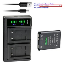 Kastar EN-EL10 Battery LTD2 USB Charger for Nikon Coolpix S700 S3000 S4000 S5100