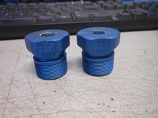 Vintage Goki Blue Front Suspension Fork 26mm Bolts Caps Plugs Toppers #13