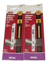 ACE 2035392, Bi-Metal Jigsaw Blade 12, TPI Thick Metal,-Set Of Two