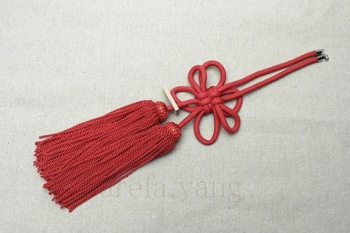 1Pcs Luxury Car Rearview Mirror Charms Good Luck Pink Chinese Knot Hang Vip Gift - Picture 9 of 12