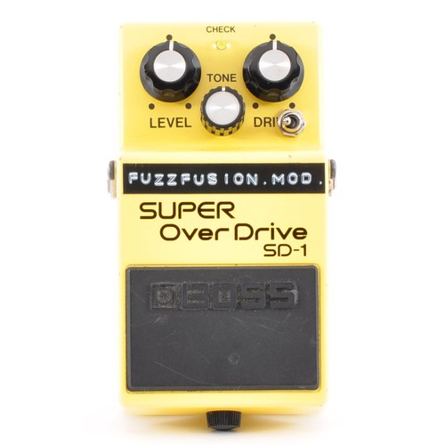 Boss SD-1 Modified SuperOverdrive FuzzFusion Clipping 1N34A&LED3mm Used JP#64373 - Picture 7 of 23
