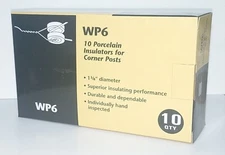 Zareba WP6 Porcelain Insulators for Corner Posts 10 Pack   Free Shipping