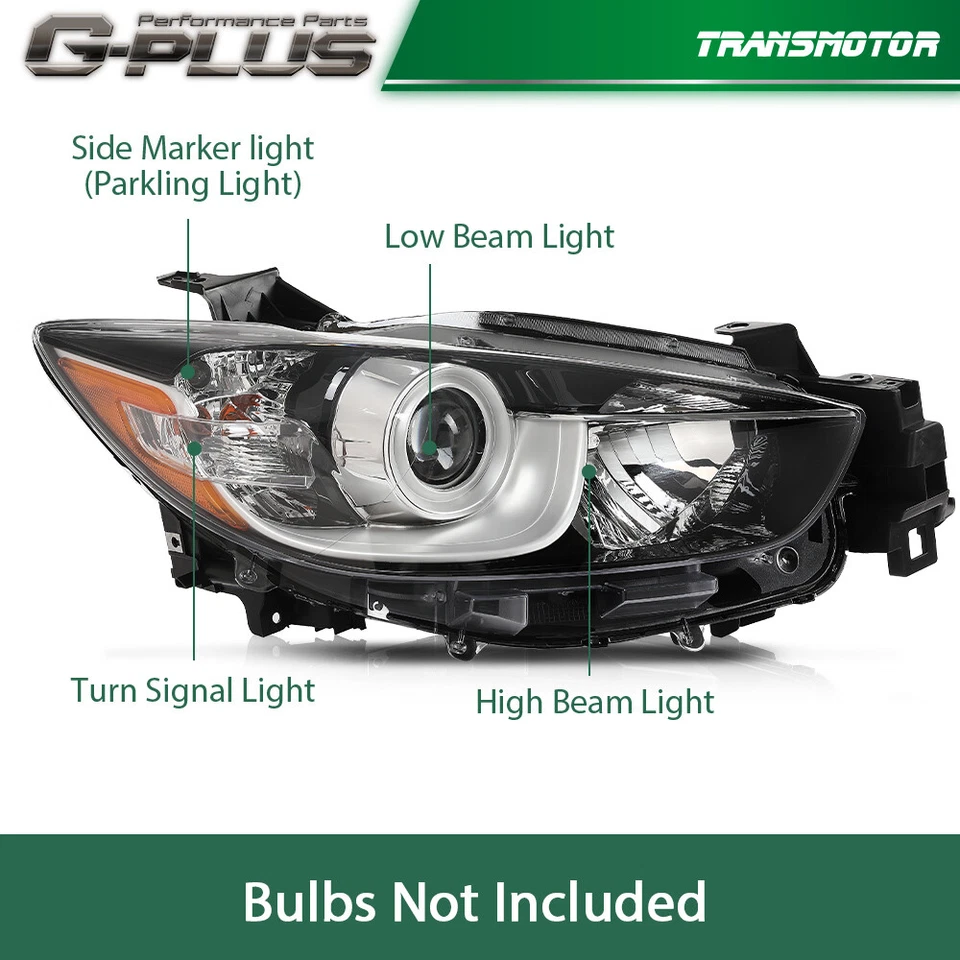 Ajuste para 2013-2016 Mazda CX-5 projetor de halogênio de fábrica farol lateral do passageiro - Imagem 4 de 4