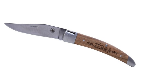 Laguiole Taschenmesser Klassisches Klappmesser Zebra Edelstahl-Holz Griff Neu!-image