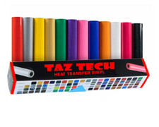 HEAT TRANSFER VINYL Roll Iron on HTV 12"x12 8ft 20ft 30 50 for Cricut,Silhouette