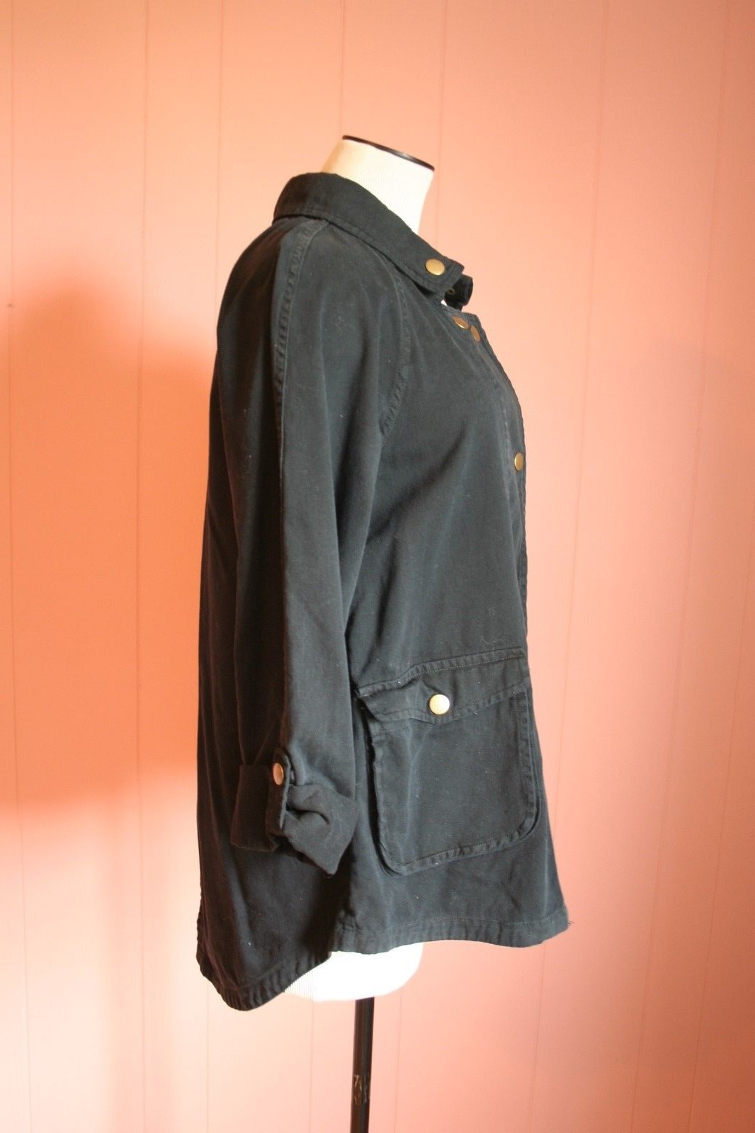 Textile Elizabeth and James Kelsey Parka Black S Small Madewell JCrew NWT $295 image 2