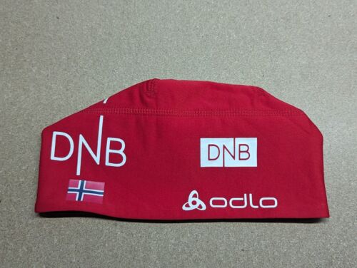ODLO Beanie Hat One Size Ski Cap Cross Country Biathlon Lightweight Red DNB - Picture 1 of 5
