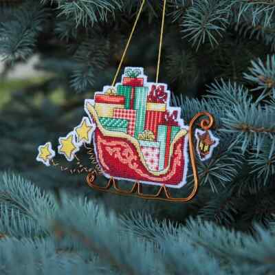 Charivna Mit Christmas tree toy cross-stitch kit T-01C Set of pictures Christ...