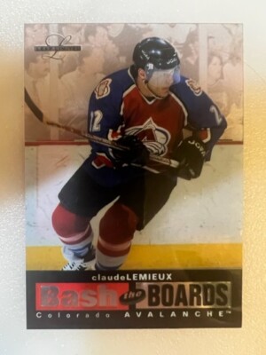 1996-97 Leaf Limited Claude Lemieux ( Avalanche ) Bash the Boards Promo /2500