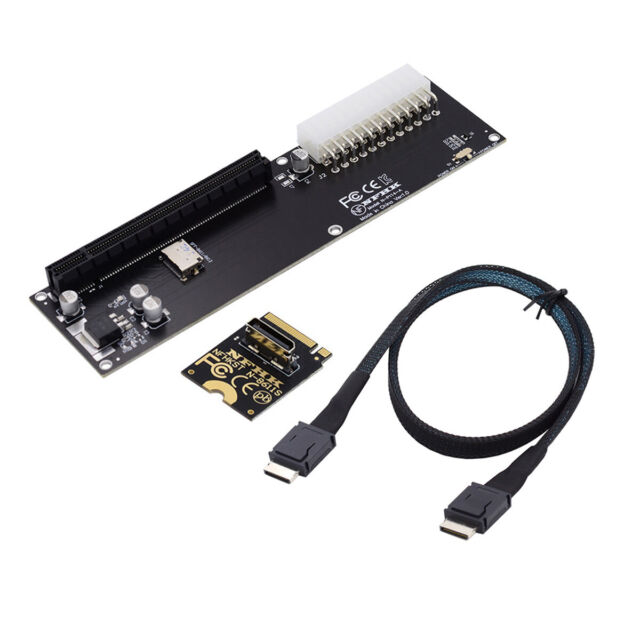 Jimier Oculink SFF-8612 to PCIE3.0 M.2 to SFF-8611 Host Adapter for GPD WIN Max2 Jimier Oculink SFF-8612 to PCIE3.0 M.2 to SFF-8611 Host Adapter for GPD WIN Max2