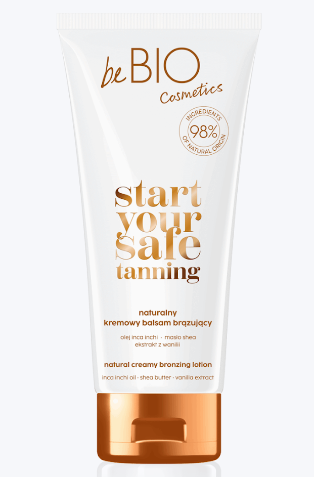 BeBio Cosmetics 98% Natural Creamy Bronzing Lotion Shea Butter Vanilla 200ml