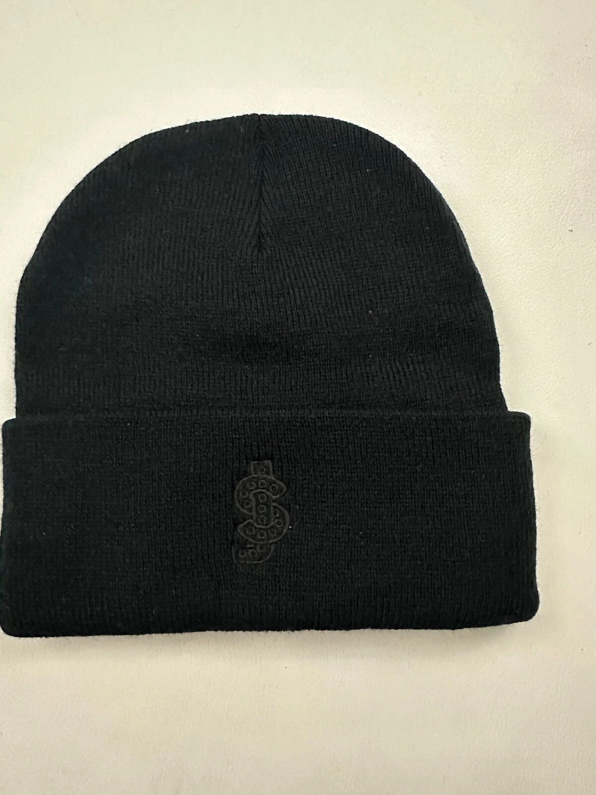 New SJ Logo Knit Beanie Hat Black One Size