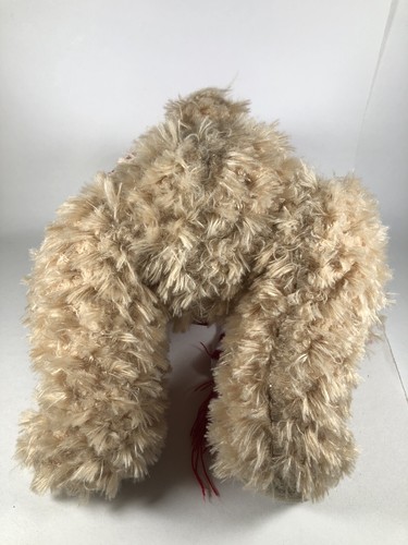 FAO Schwarz Plush Teddy Bear 2018 Red Vest Scarf 11” Sitting With Tag - Picture 3 of 10