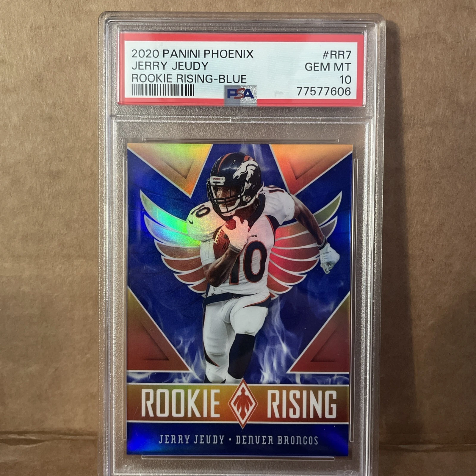 Jerry Jeudy Panini Phoenix Rookie Rising #RR7 Blue