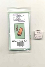 Kit - CAJA BOTELLA VINO DF126 Kit Muebles Casa Muñecas Libélula Escala 1/12 Madera