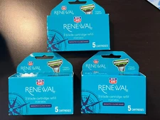 Rite Aid Renewal 3 blade refill for men 5 cartridges Lot of 3 NIB