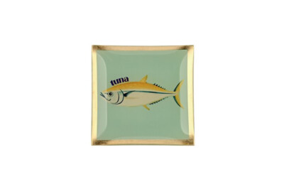 Gift Company Love Plates, Glasteller S, Thunfisch, mint