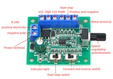 1X PWM speed controller brushless DC motor driver board regulator plate governor