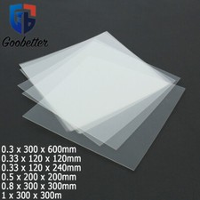 PVC Plastic Sheets Panel Plate Thick 0.3mm-1mm Clear Board Transparent Frosted