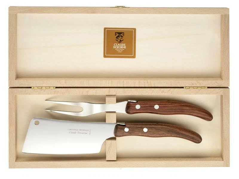 3234 - COFFRET FROMAGE LAGUIOLE CLAUDE DOZORME 2P KOTIBE - Photo 2/2