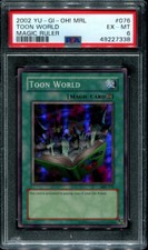 PSA 6 EX MINT 2002 YUGIOH TOON WORLD MRL-076 MAGIC RULER 27338 B167