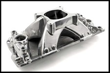 Hi Rise Sbc Single Plane Shiny Finish Intake Manifold 1-147-014