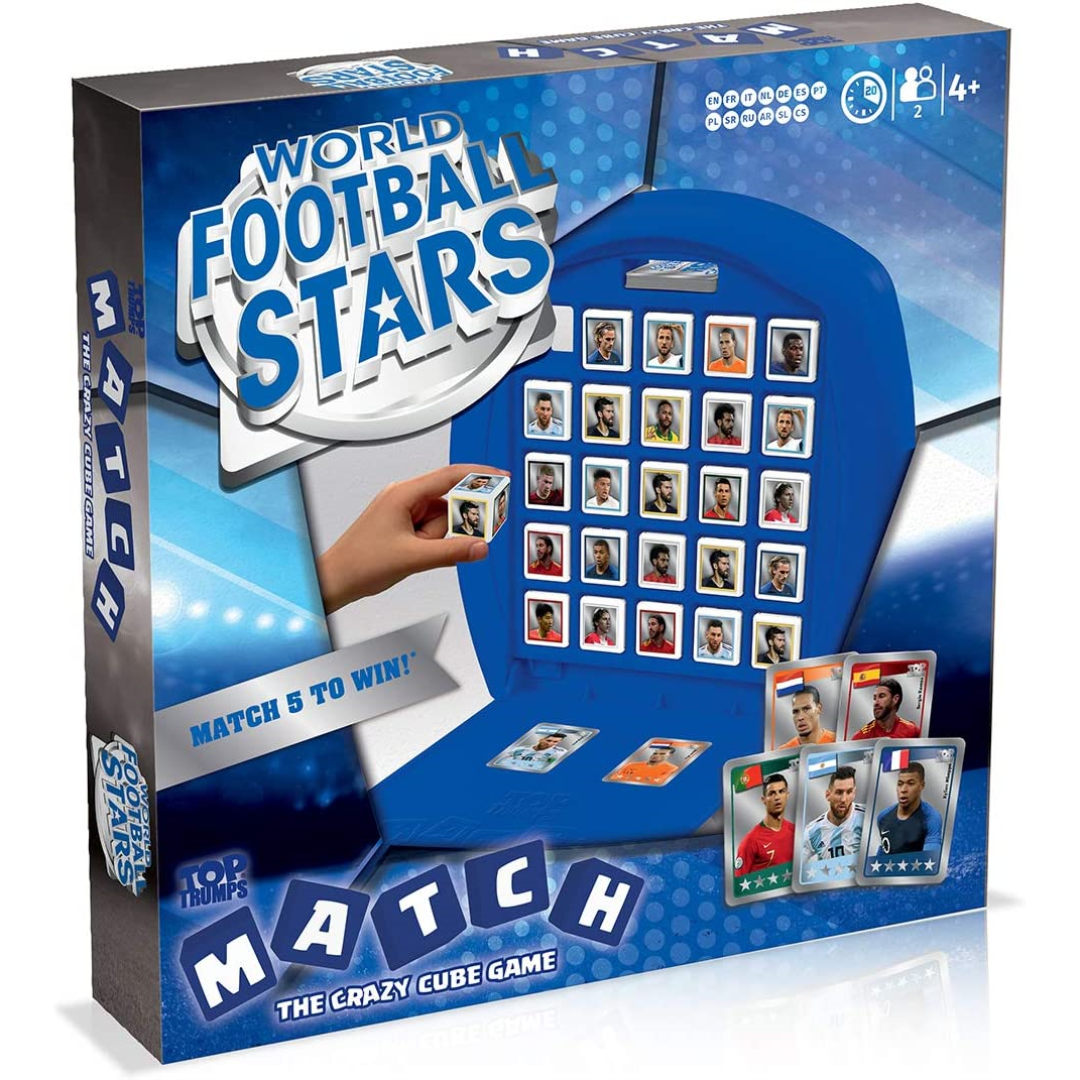 Top Trumps Match Board Game WM01942 WORLD FOOTBALL STARS (Box Damaged)