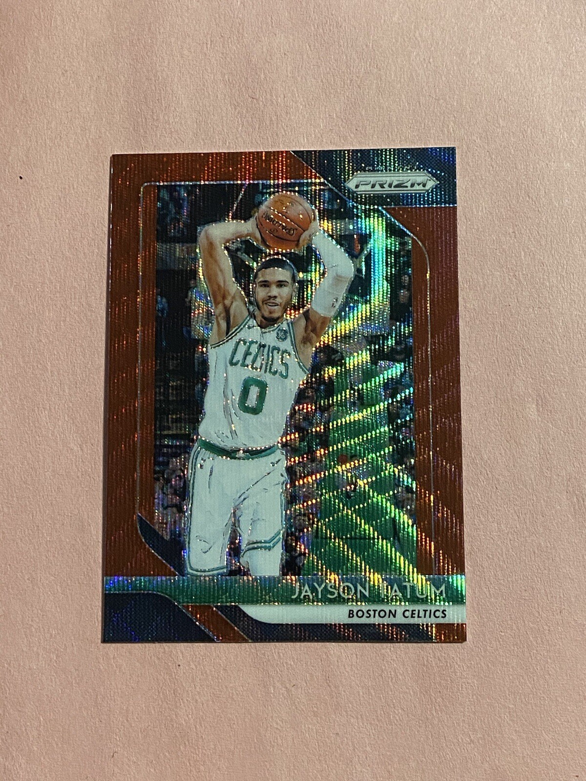 Jayson Tatum 2018-19 Panini Prizm Ruby Red Wave Refractor