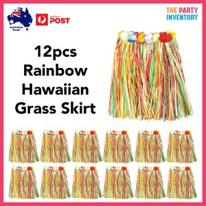 rainbow grass skirt
