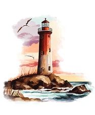XXXL 60x60 cm car decal sticker lighthouse sticker
