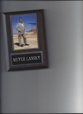 MEYER LANSKY PLAQUE MAFIA ORGANIZED CRIME MOBSTER MOB