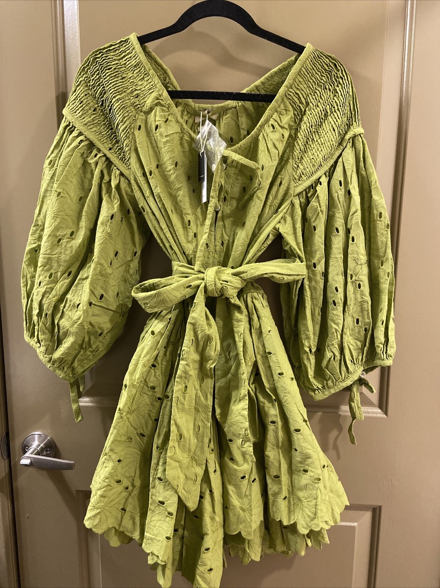 innika choo green dress Innika Choo FONDA LAIF SCALLOP LADY LIKE DRESS - Sage