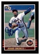 Jesse Orosco New York Mets Autographed 1985 Donruss card #75