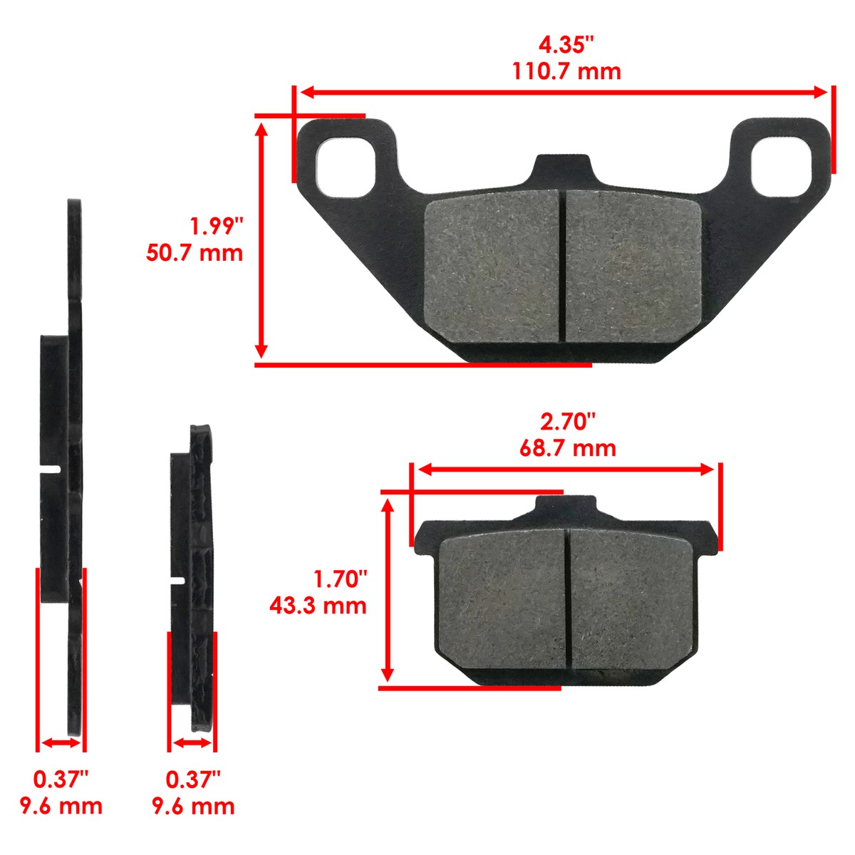 Motorcycle Front Brake Pads For Kawasaki Zx 600 Zx600 Zx6