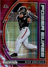 2020 Panini Prizm Draft Power Surge Red Purple Hyper Nick Gonzales #PDP166