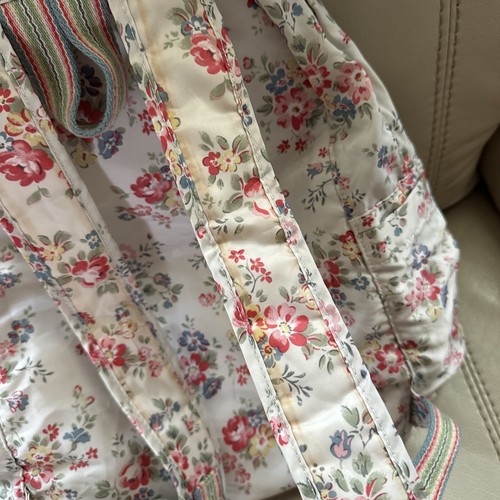 Mochila Cath Kidston Mochila Patrón Floral Mujer Beige Usada - Imagen 4 de 6