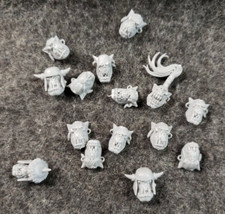 Warhammer 40k Games workshop ORk Boyz Heads 19 Pcs ...................... SB5 