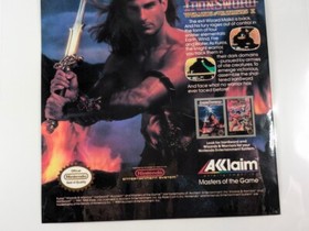 1989 Laminated Ironsword Nintendo Ad - Wizards & Warriors II NES Game